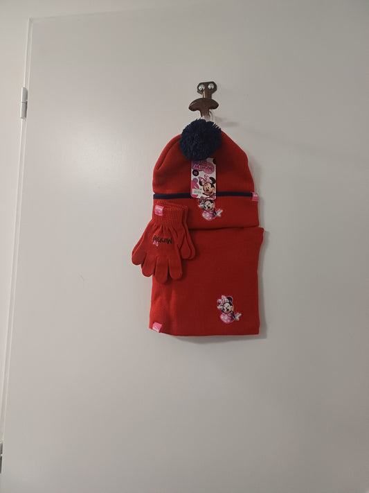 Ensemble bonnet, gants et tour de cou MINNIE